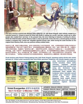 ENG DUB * VIOLET EVERGARDEN VOL.1-13 END + 2 MOVIES + OVA